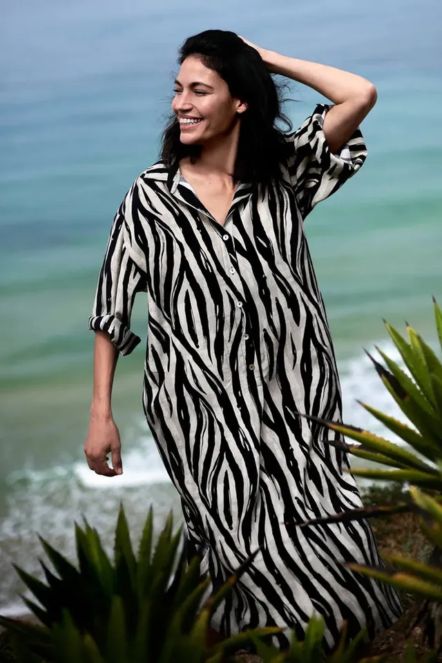alembika-shayna-maxi-shirtdress-kleid-safari image 1