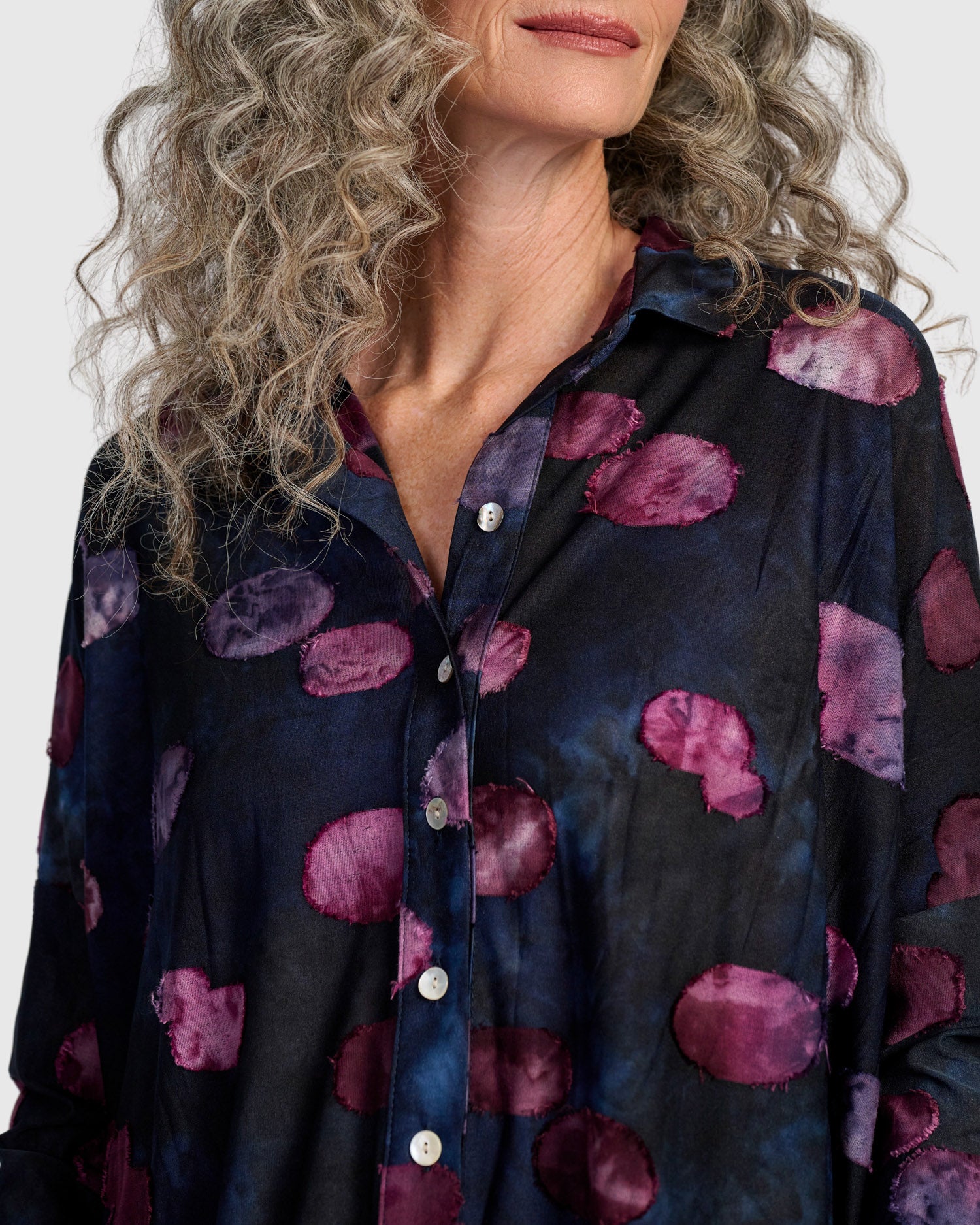 alembika-merriweather-shirt-midnight-wine-boxy image 2