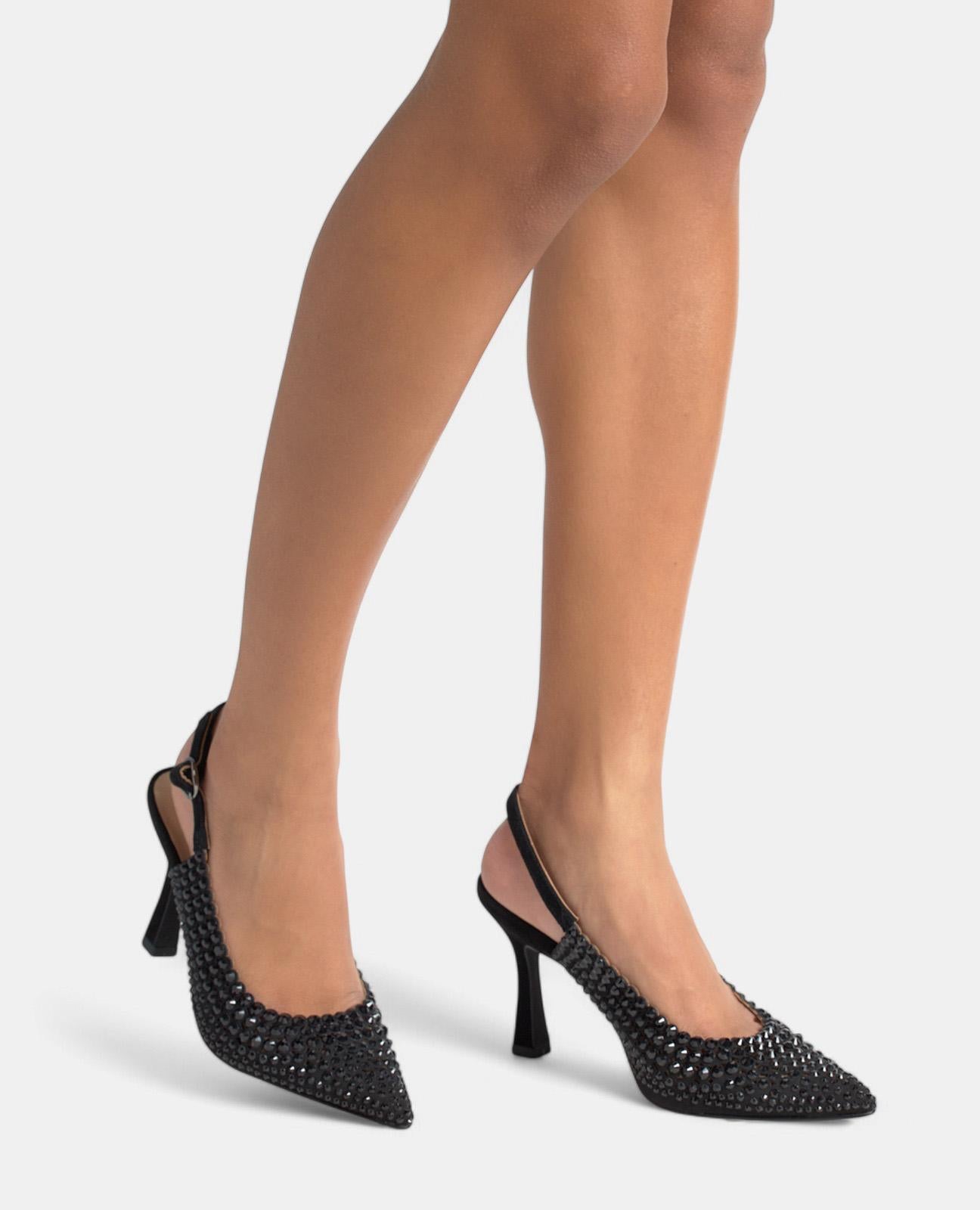 alma-en-pena-high-heel-stiletto-mit-strass-9-cm-schwarz image 4