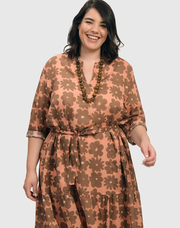 alembika-dahlia-swing-kleid-cotton-voile-peach-earth image 5
