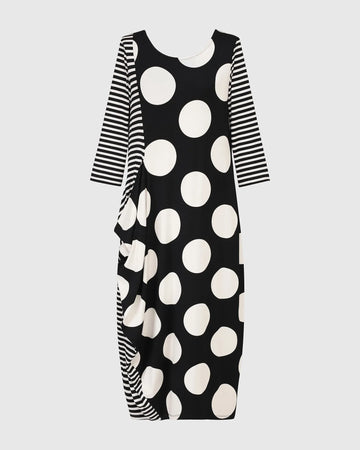 alembika-minnie-midi-dress-mono-punkte-kleid image 3