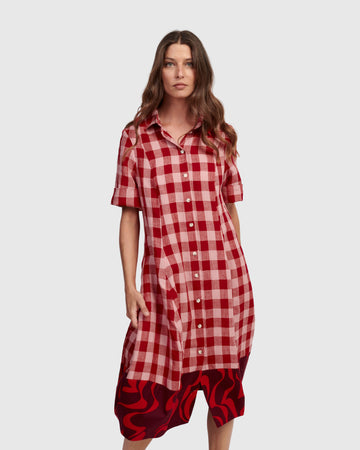 alembika-bunny-wonderful-shirtkleid-check-karo-midi image 5