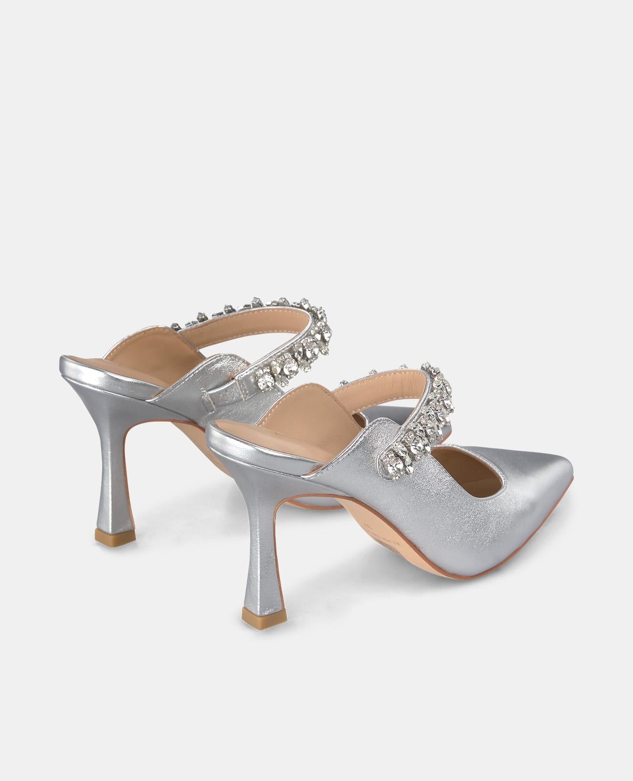 alma-en-pena-slingback-stiletto-silber-mit-strass-9-cm-absatz image 3