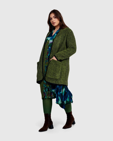 alembika-library-jacket-green-strickjacke image 4