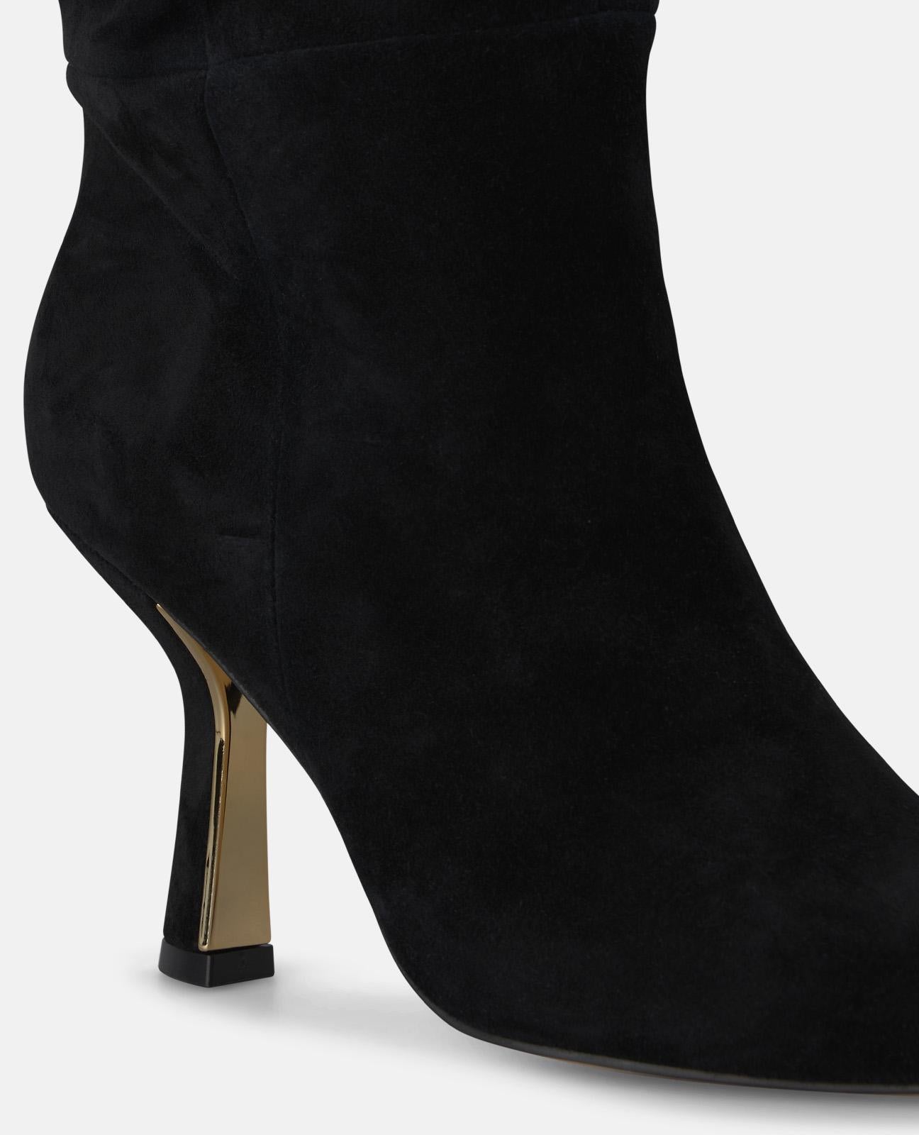 alma-en-pena-suede-stiefel-schwarz-mit-raffung-8-5-cm image 4