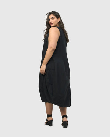 alembika-urban-soho-sleeveless-cocoon-kleid-black image 5