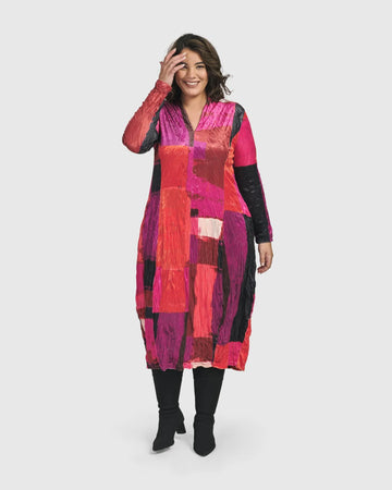 alembika-sunset-strip-cocoon-dress-magenta-cocktailkleid image 4