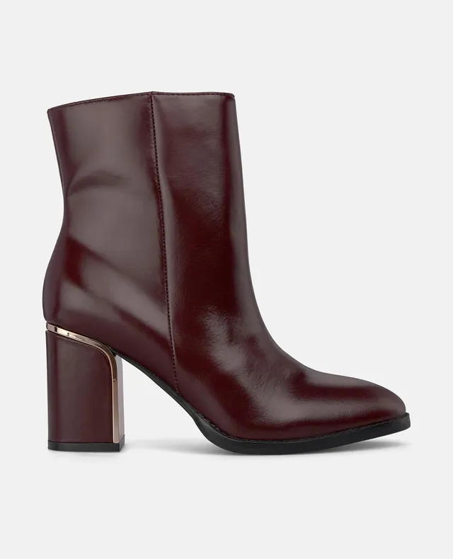 alma-en-pena-napa-stiefeletten-bordeaux-mit-rei-verschluss-8-cm image 1