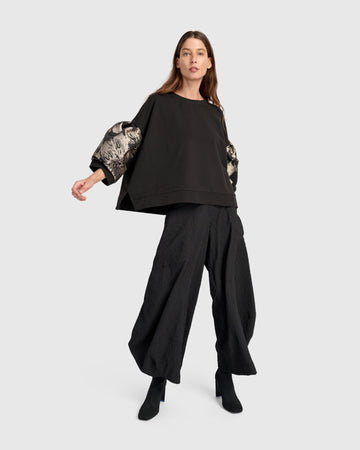 alembika-jade-jacquard-punto-pants-black-stoffhose image 2
