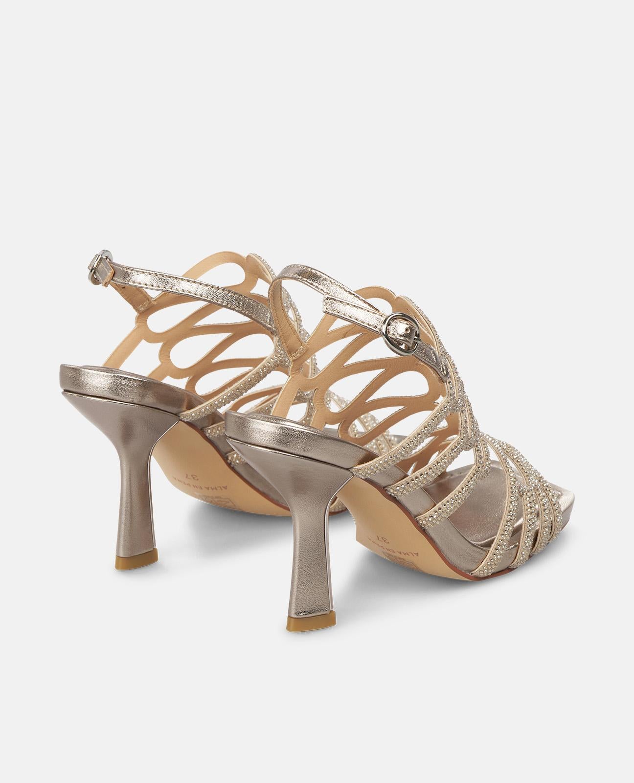 alma-en-pena-crisscross-high-heel-sandale-bronze-9-cm-mit-strass image 3