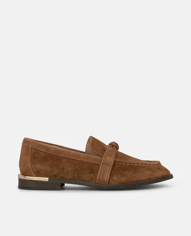 alma-en-pena-leather-loafer-mit-schleife-mokassin-camel image 1