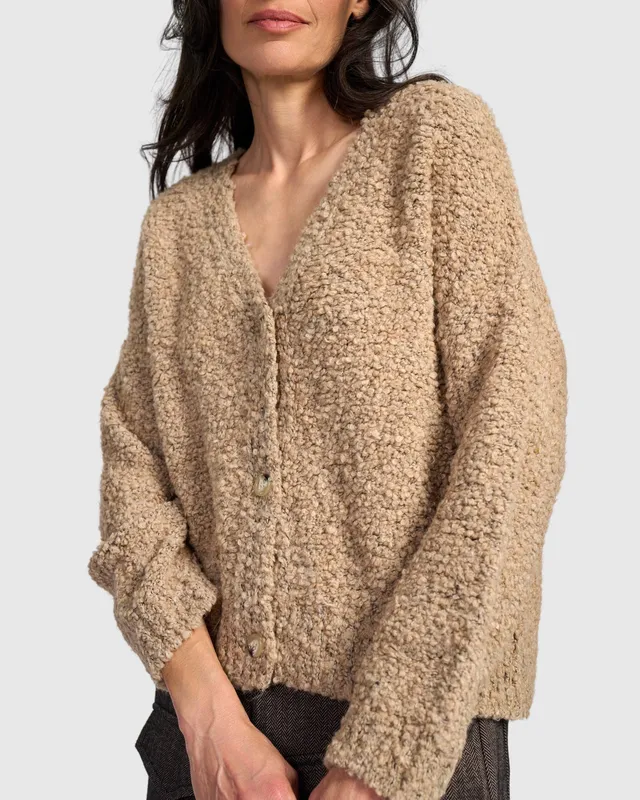 alembika-teddy-boucle-cardigan-as951s-strickjacke-in-sand image 1