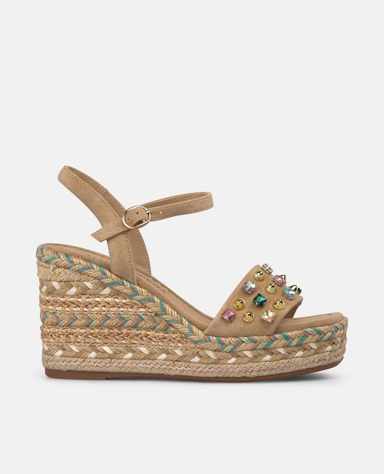 alma-en-pena-esparto-keilsandalen-mit-strass-hohe-keilabsatz-sandalen-arena-9-5- image 1