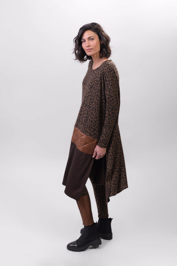 alembika-chiu-misto-ad207b-langarm-kleid-braun image 7