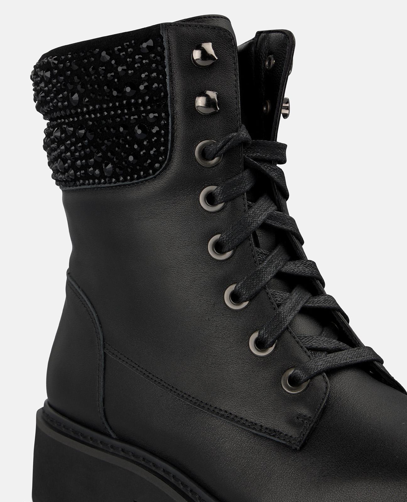 alma-en-pena-leder-military-boots-schwarz-strass-4-cm image 4