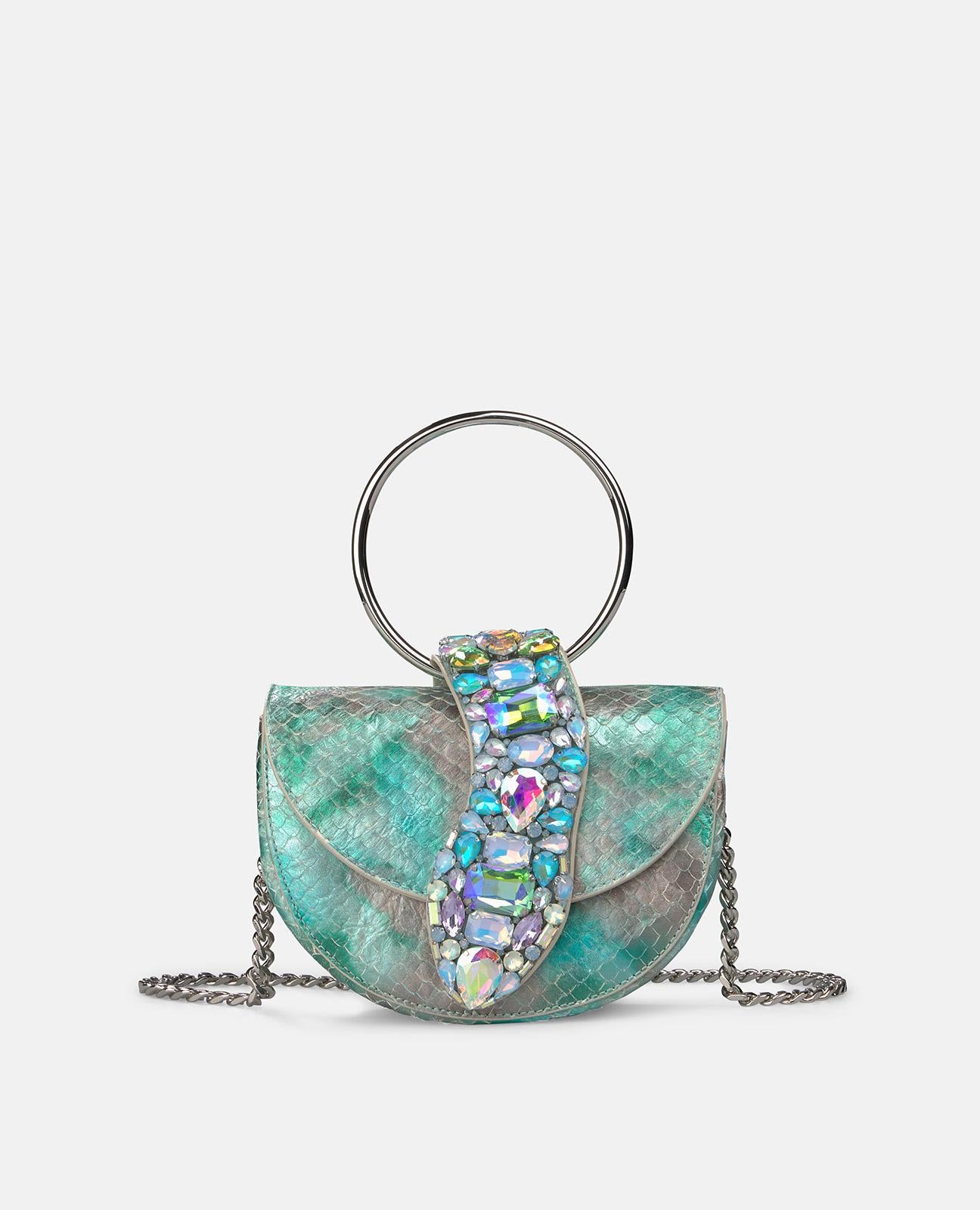 alma-en-pena-alfa-63461-half-moon-tasche-schlangen-design-t-rkis image 2