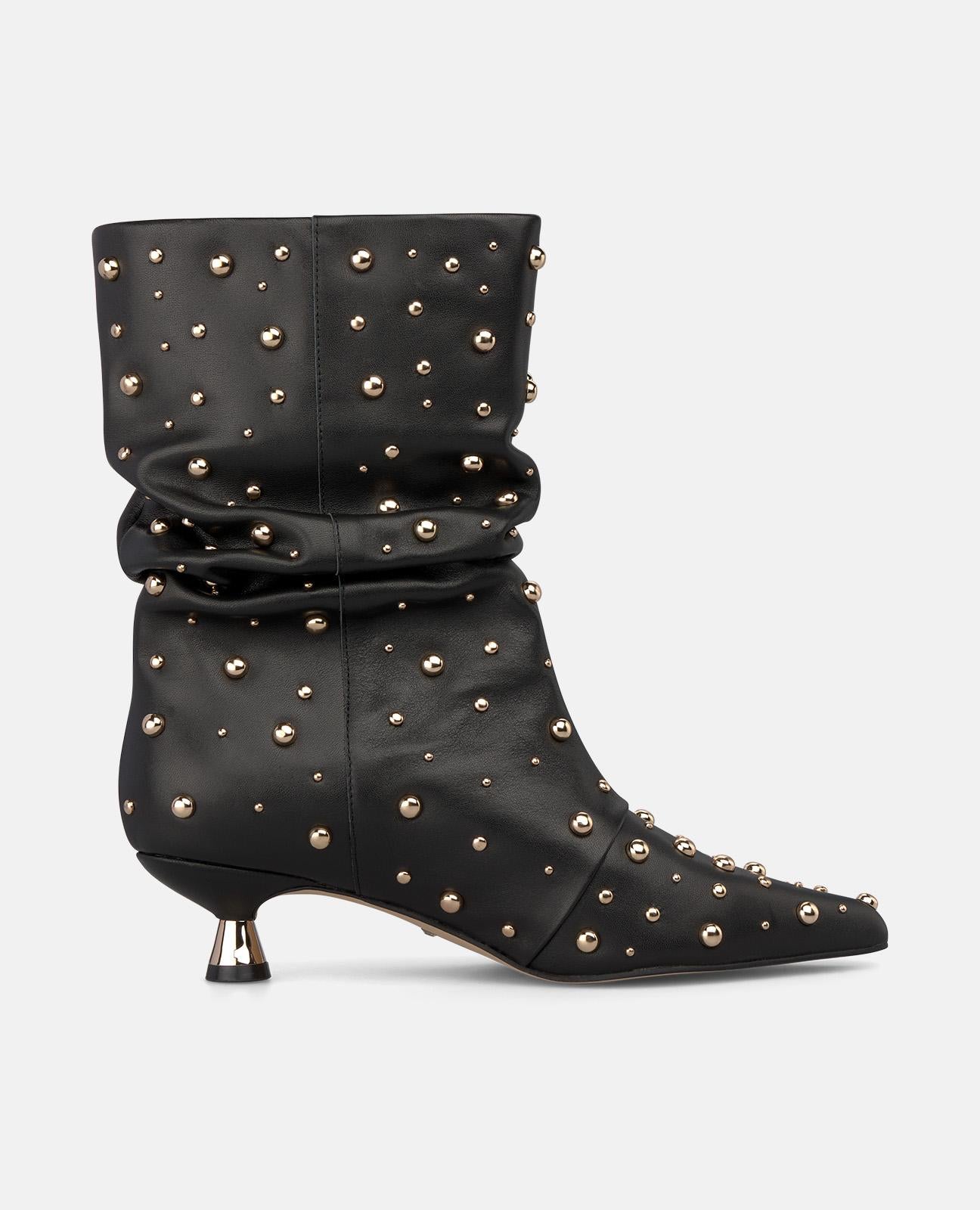 alma-en-pena-nappa-stiefelette-mit-nieten-schwarz image 1