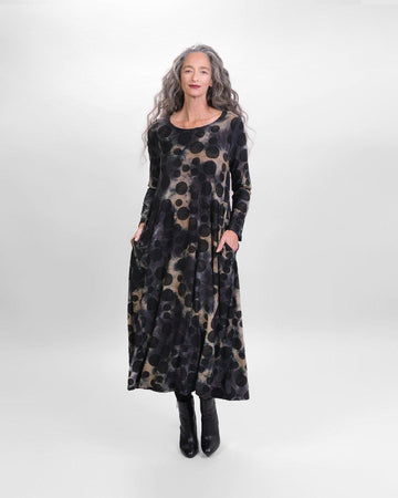 alembika-echo-maxi-kleid-coffee-jacquard image 4