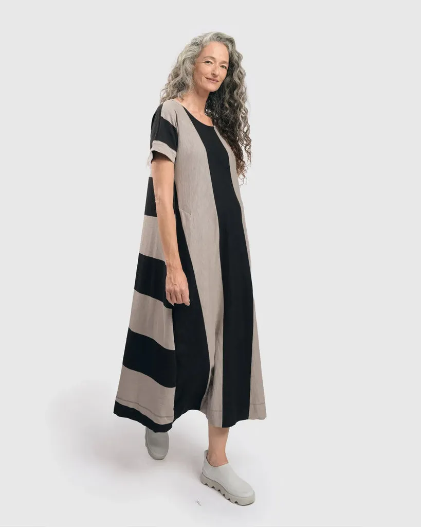 alembika-urban-anna-stripe-a-linie-maxi-kleid-ash-black image 1