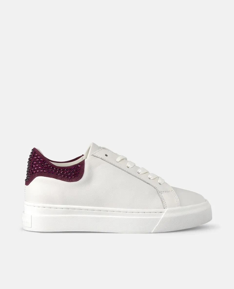 alma-en-pena-rhinestone-sneaker-mit-strass-bordeaux image 1