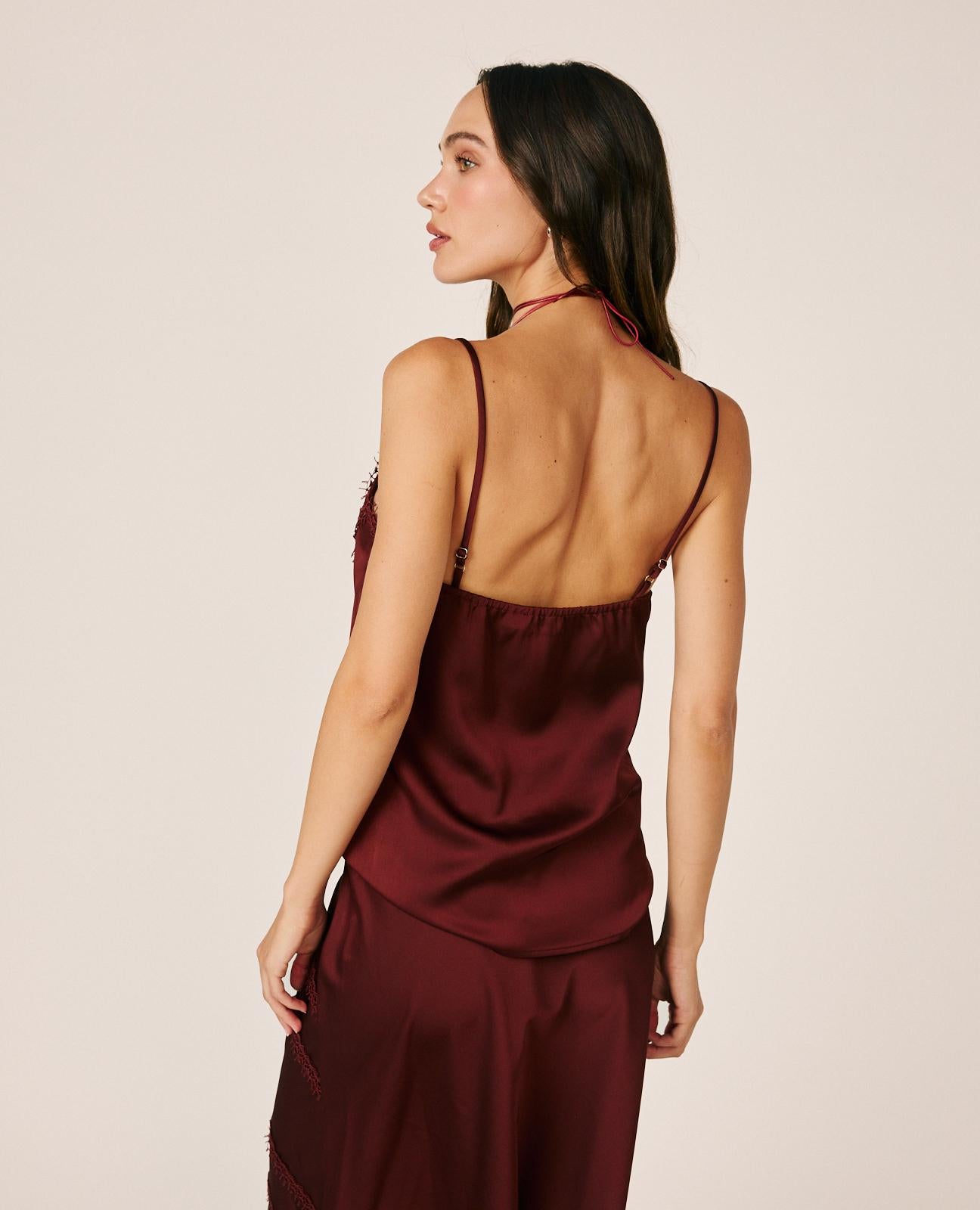 alma-en-pena-satin-lingerie-top-bordeaux-mit-spitze image 5