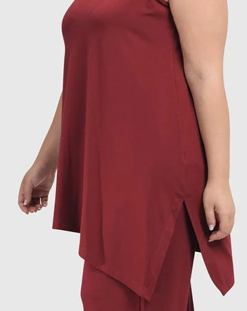 alembika-essential-sleeveless-tunic-top-plum-damen-tunika image 4