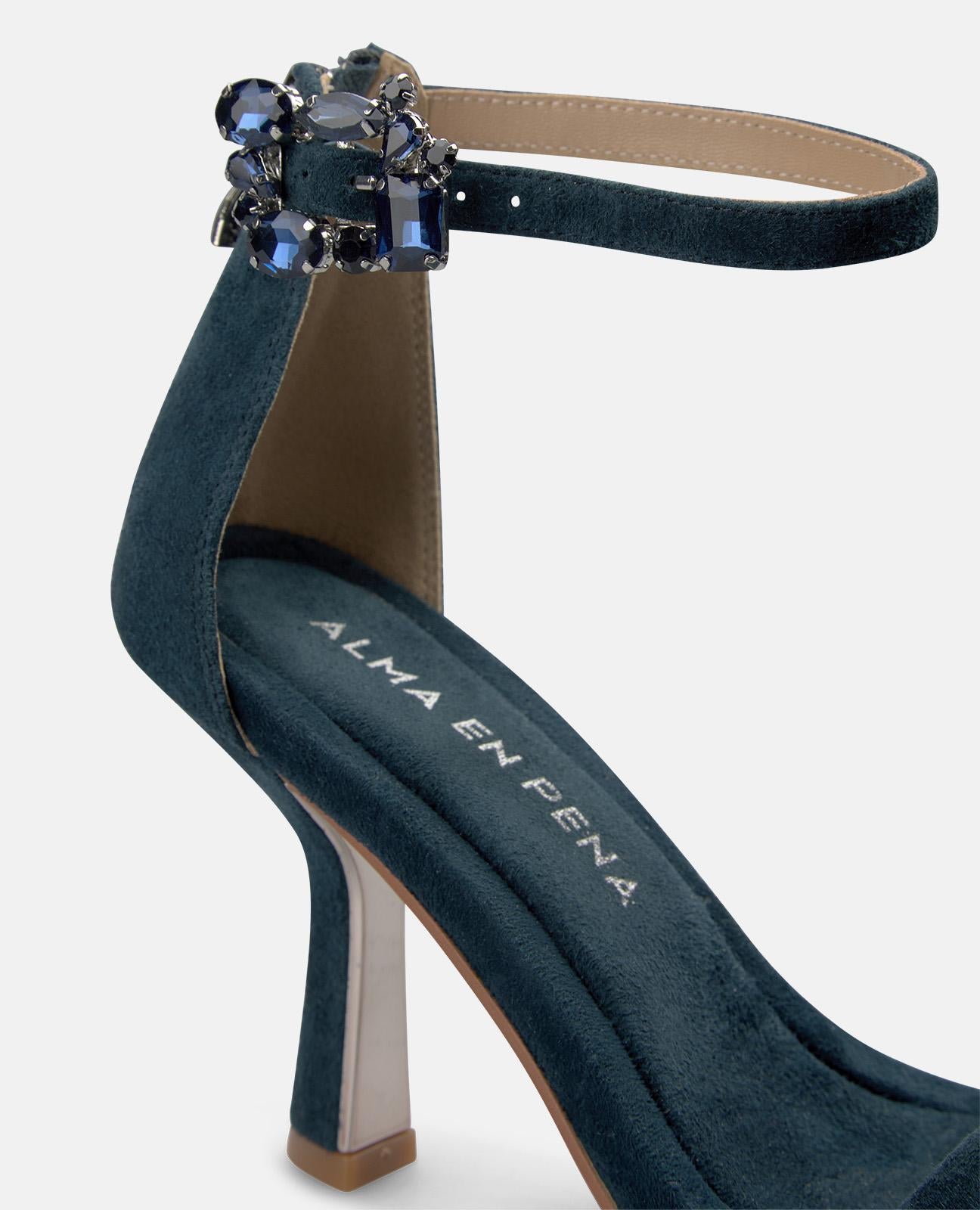 alma-en-pena-metallic-strap-heel-sandal-sandaletten-blau-9-cm image 4