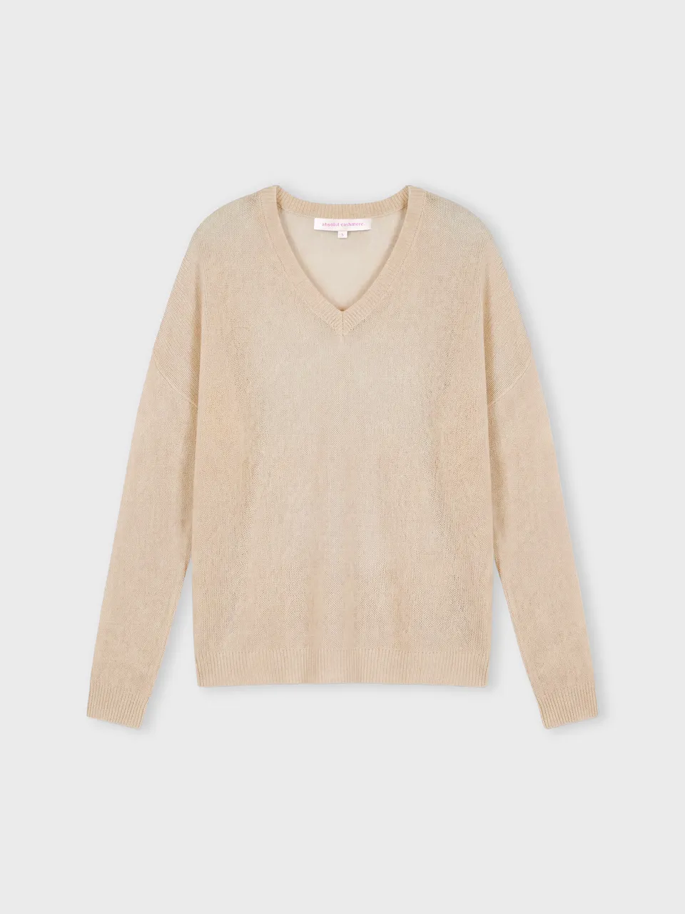 absolut-angelica-kaschmir-pullover-v-ausschnitt-damen-beige image 1