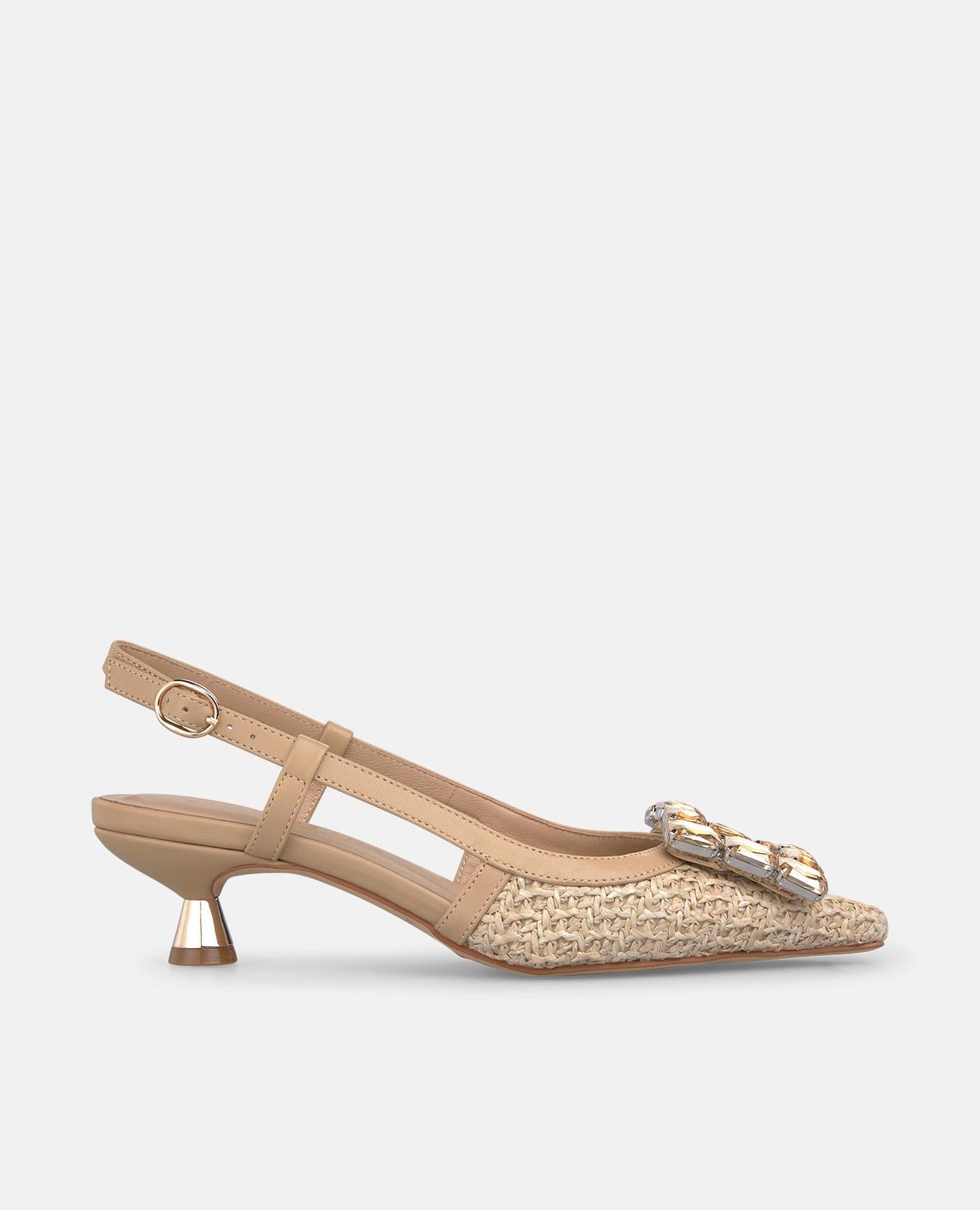 alma-en-pena-raffia-slip-on-pumps-arena-4-5-cm image 1