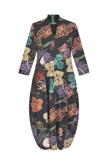 alembika-bali-cocoon-midikleid-leaves-multi-jerseykleid image 7