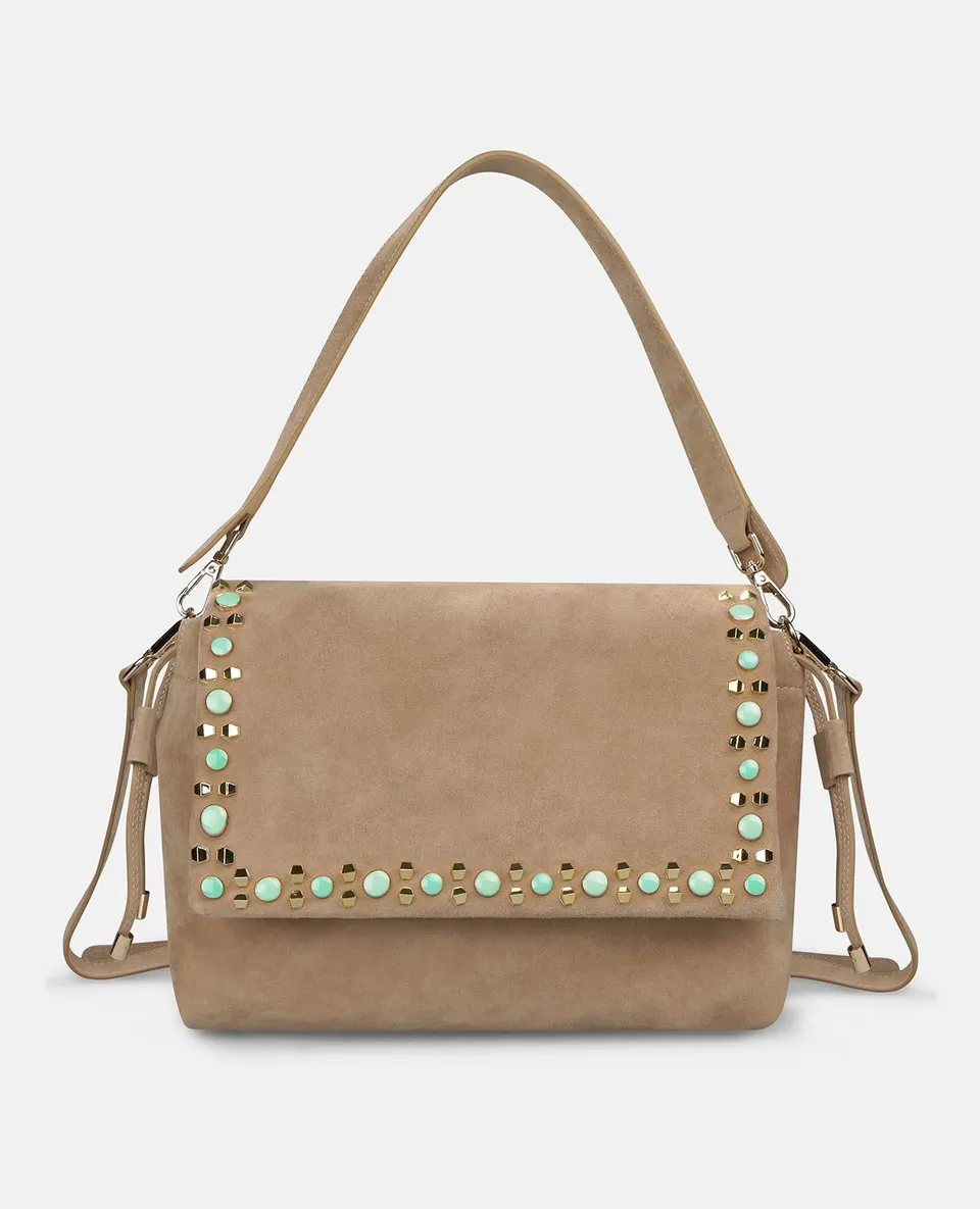 alma-en-pena-alfa-63381-shopper-aus-leder-mit-nieten-arena image 1