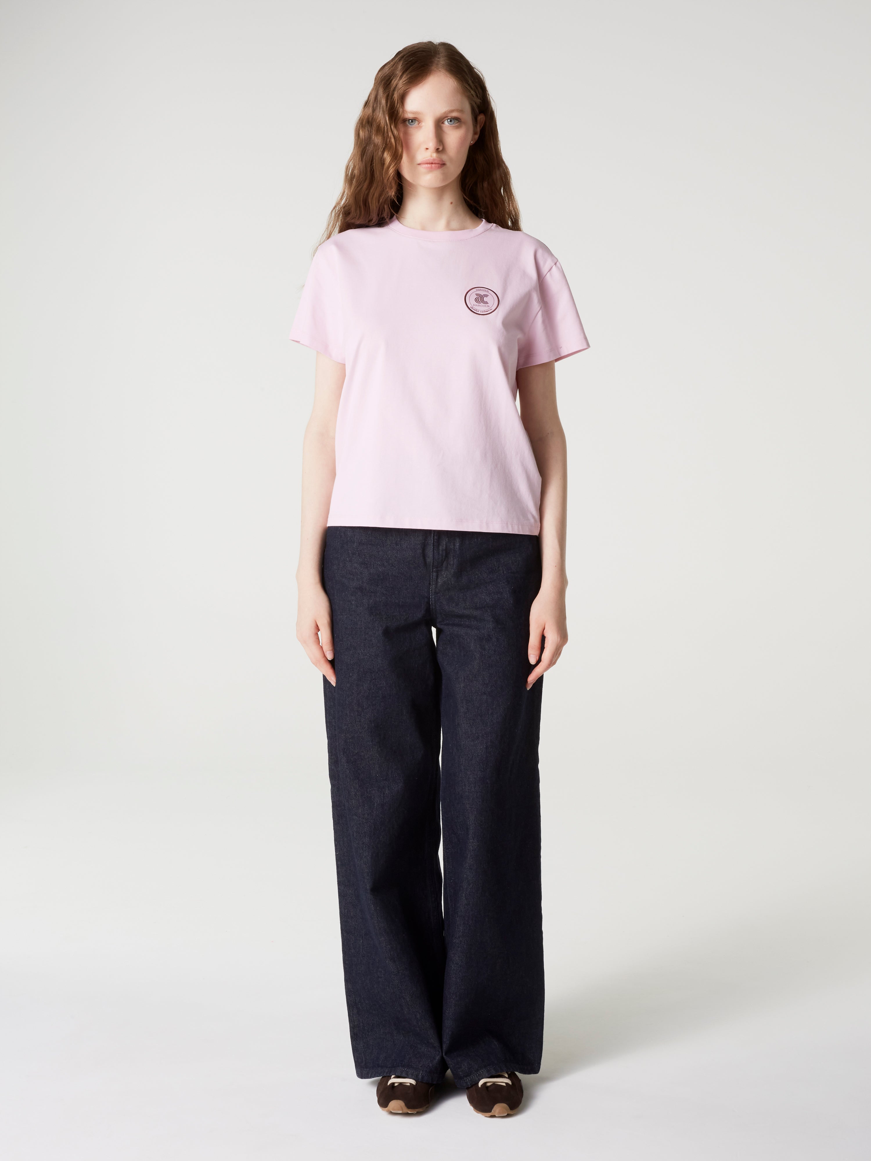 absolut-paddock-t-shirt-damen-rundhals-baby-pink-baumwolle image 2