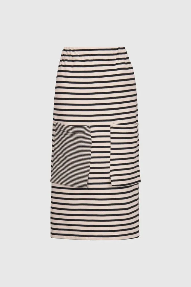 alembika-urban-french-terry-rock-midi-mit-taschen image 1