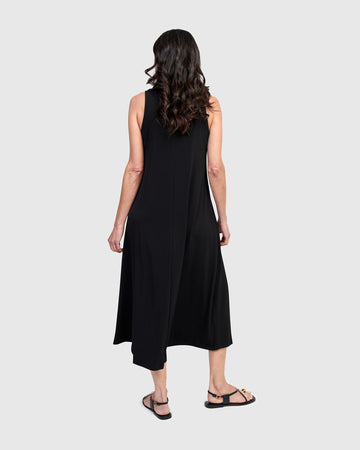 alembika-essential-sleeveless-midi-dress-black-damen-midikleid image 4