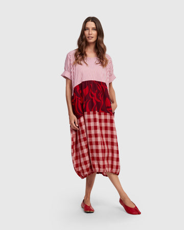 alembika-greta-relaxed-kleid-mix-damen-sommer-cocon-kleid image 3