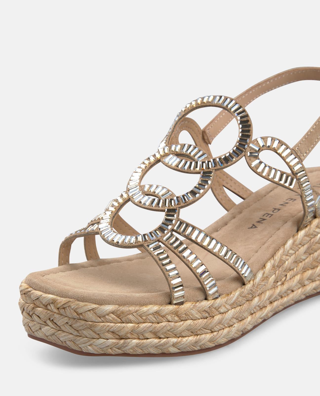 alma-en-pena-keil-sandalen-arena-glitzer-5-cm image 5