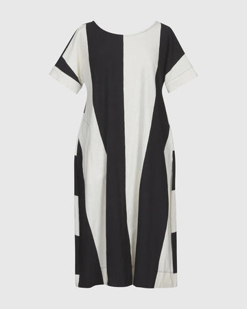 alembika-urban-anna-stripe-a-line-maxi-dress-white-black image 7