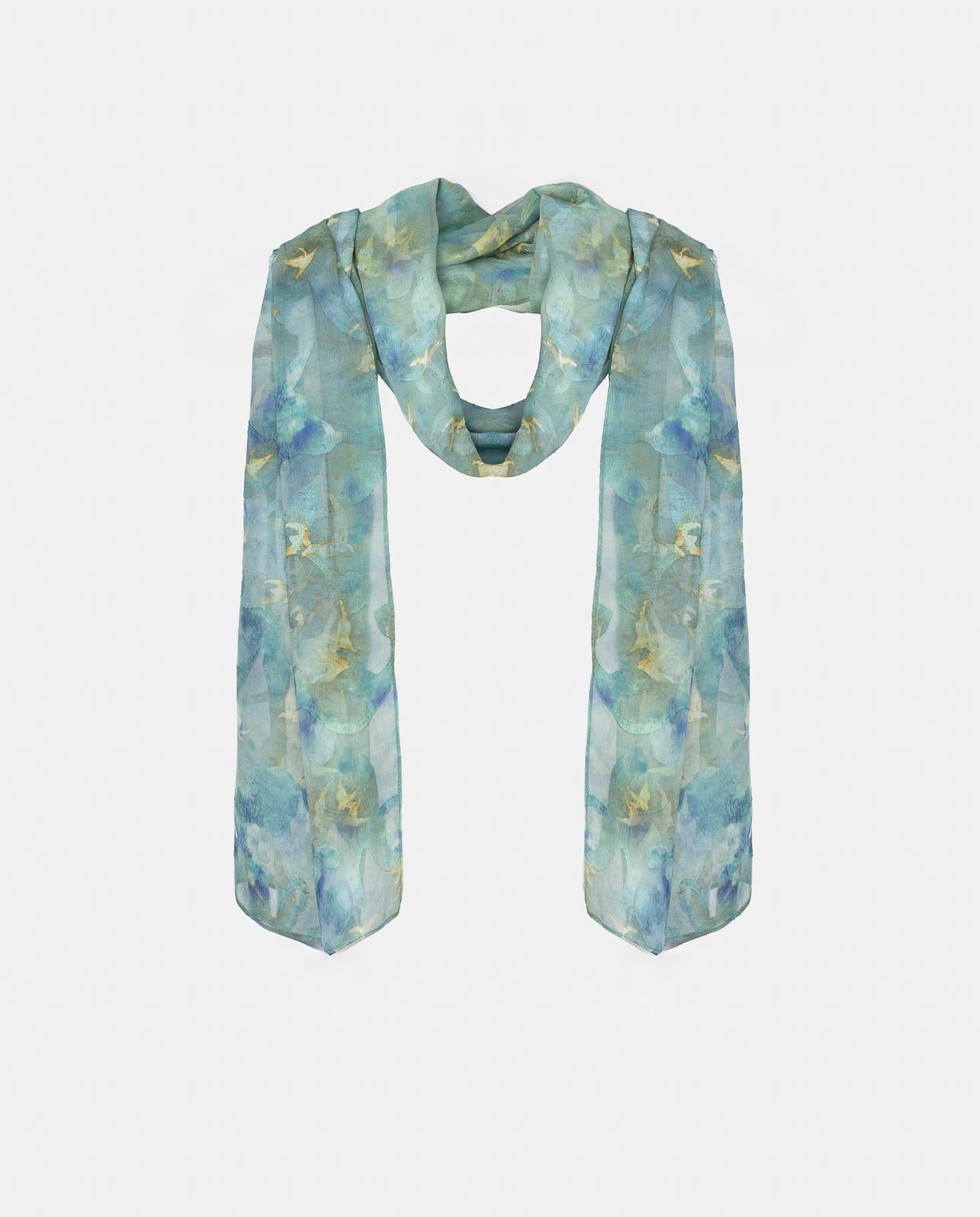 alma-en-pena-alfa-63349-chiffon-schal-jacquard-gaze-blumenprint-200-x-70-cm-blau image 1