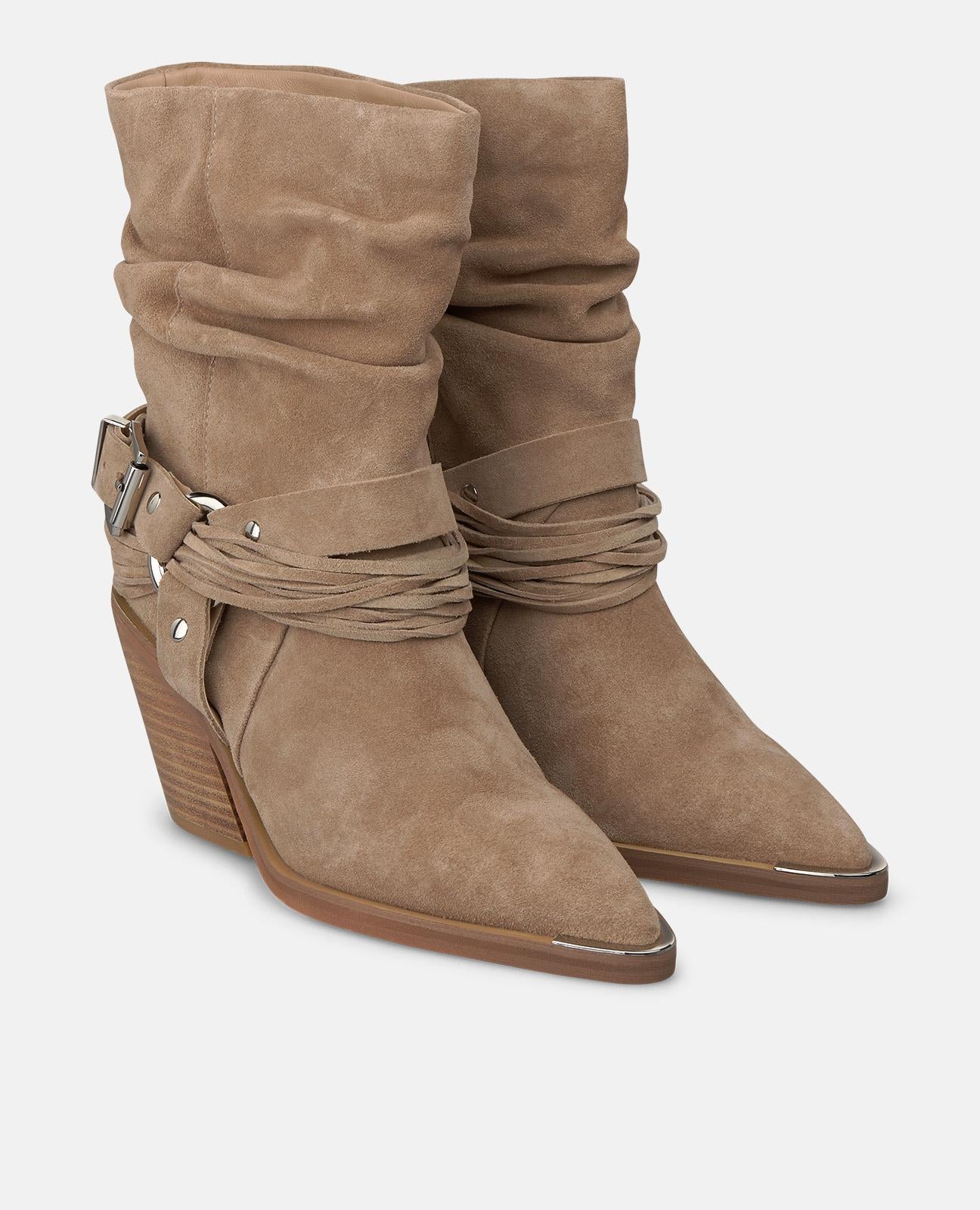 alma-en-pena-suede-ankle-boots-velours-stiefelette-cowboy-8-cm image 2