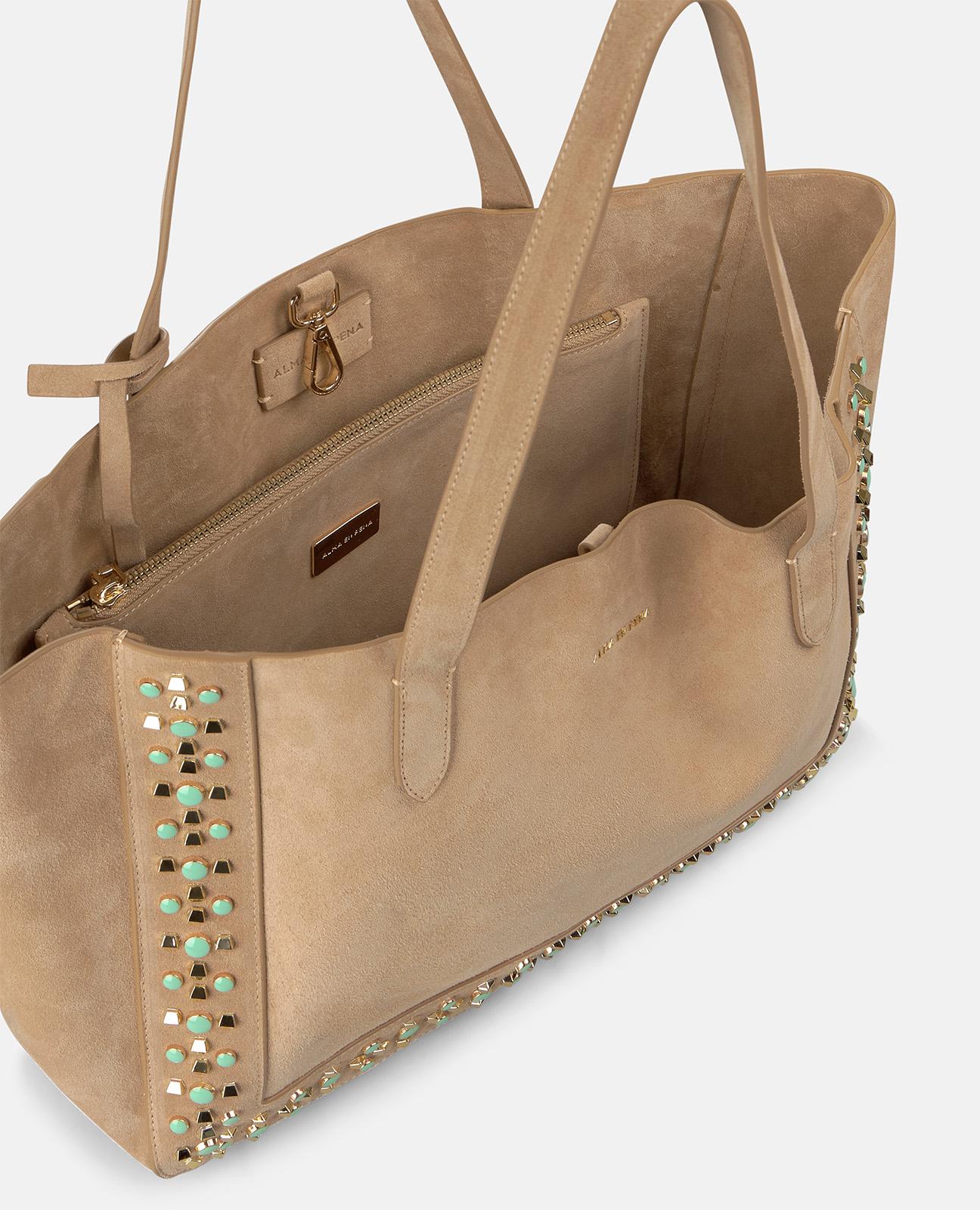 alma-en-pena-shopper-schultertasche-leder-nieten-arena image 2