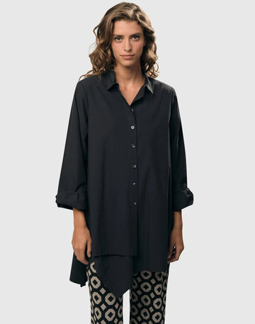 alembika-urban-edge-tunika-bluse-damen-schwarz-baumwolle image 2
