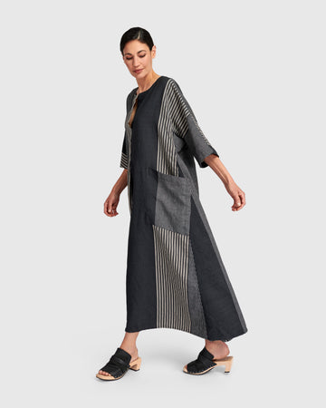 alembika-urban-daybreak-oversized-maxikleid-slate-stripes image 4