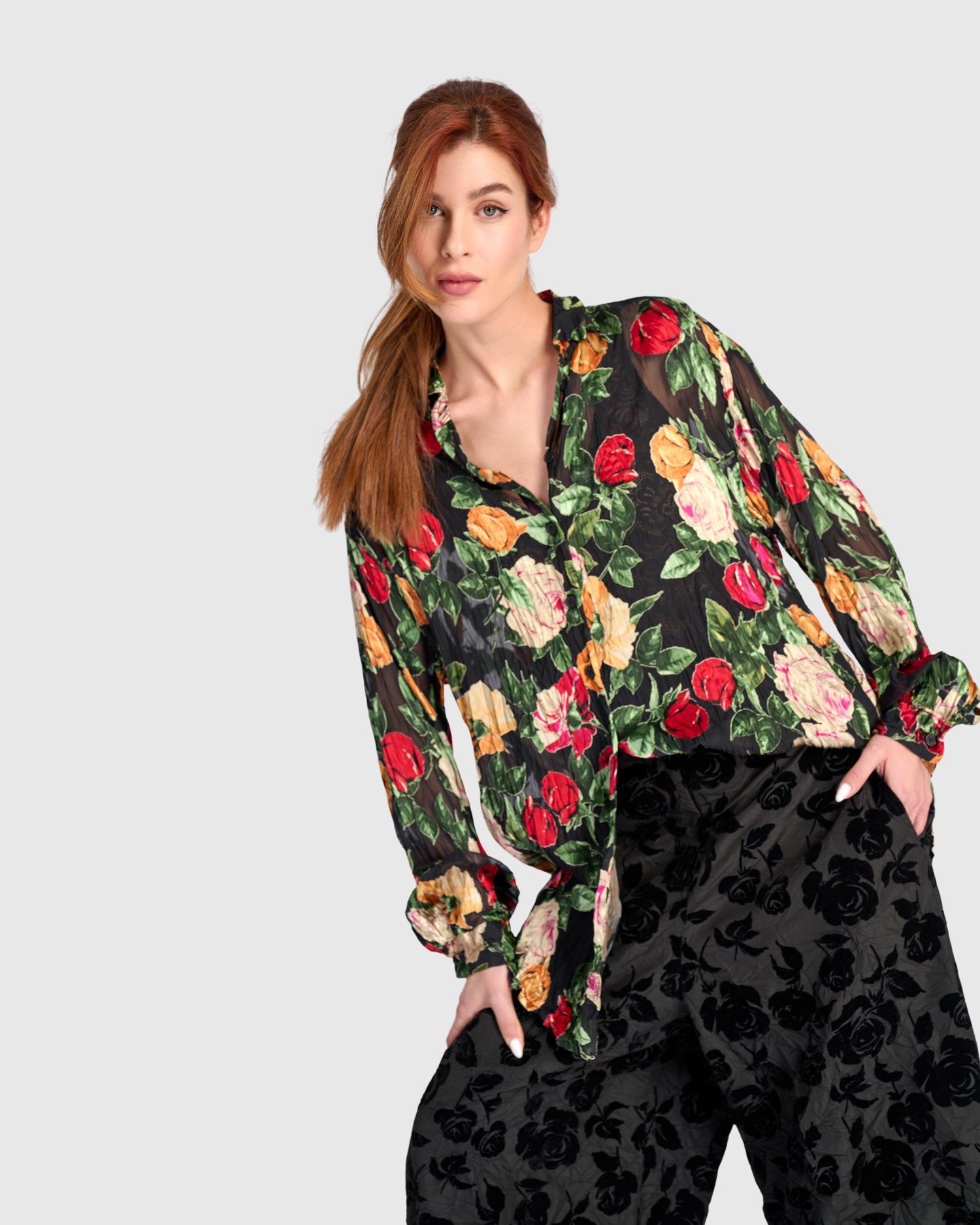 alembika-petaline-shirt-sheer-floral-tunika-bluse-mit-slip-top image 6