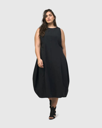 alembika-urban-soho-sleeveless-cocoon-kleid-black image 6