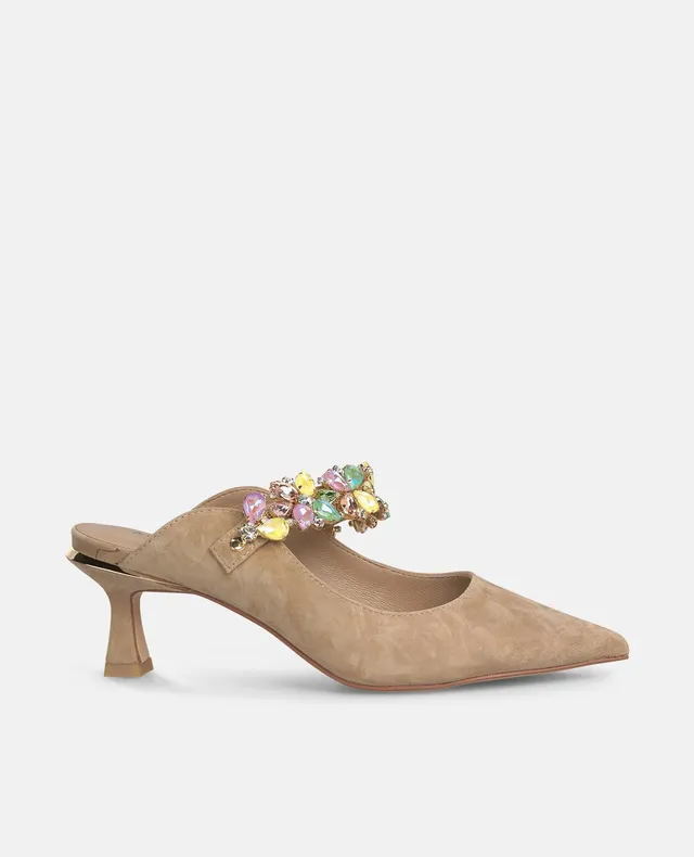 alma-en-pena-mules-arena-spitz-mit-strass-riemen-und-6-2-cm-absatz image 1