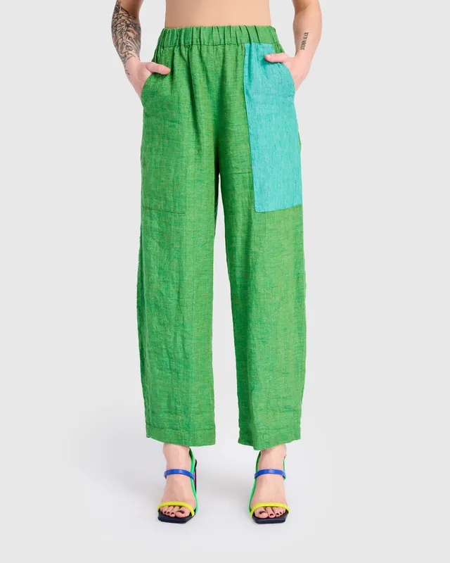 alembika-linen-vacation-pants-mojito-rp351m image 1