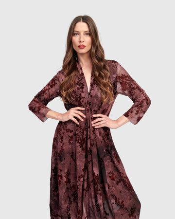 alembika-barbra-cocoon-dress-wine-mesh-spitzenkleid image 6