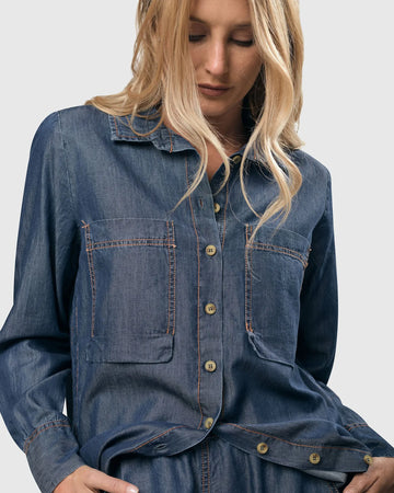 alembika-rancho-chambray-tunika-hemd-denimblau image 5