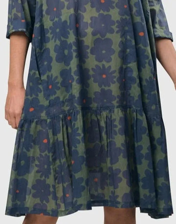alembika-bluebell-cotton-voile-swing-kleid-blau-gr-n image 5