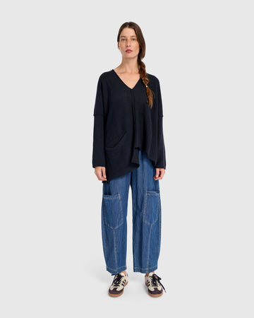 alembika-bliss-slouchy-pullover-navy image 7